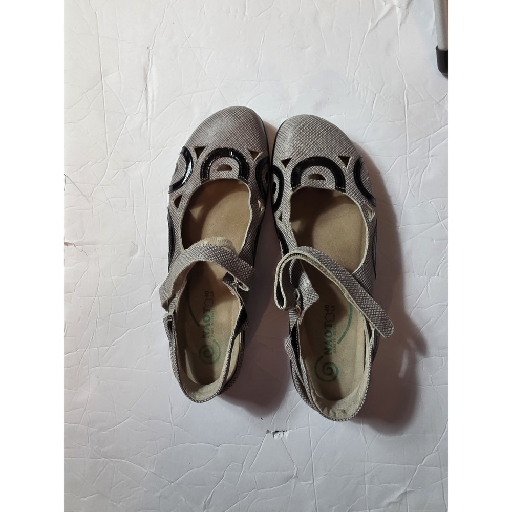 NAOT Shoes For Women Size 9.5 Mary Jane Style Slingback. Made In Israel. Flats - Picture 4 of 5